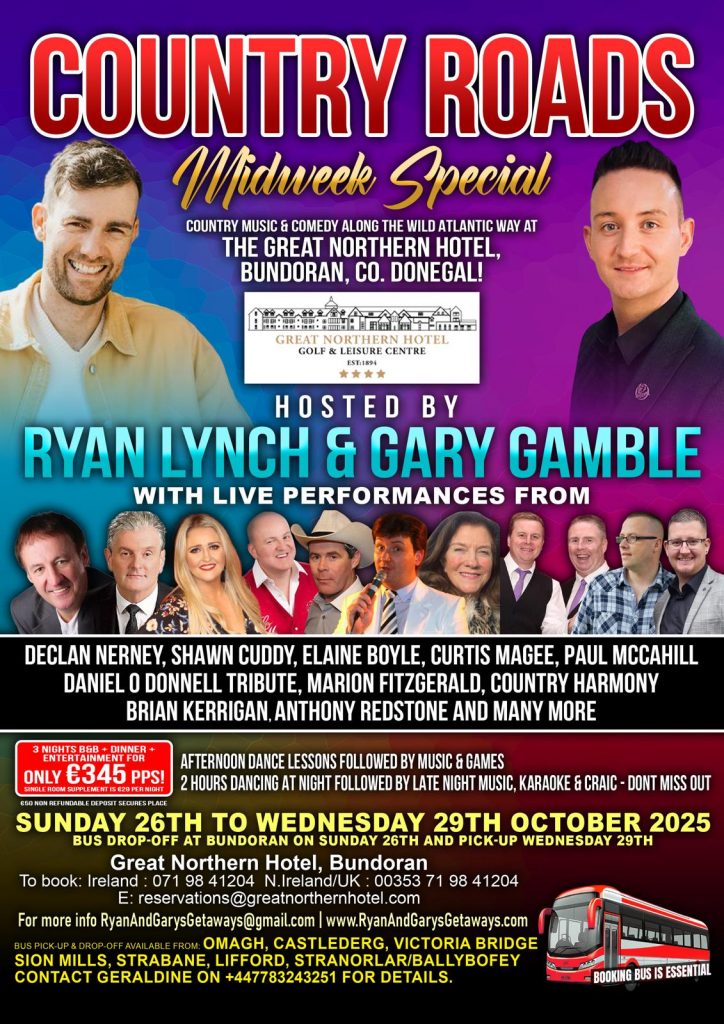 Ryan Lynch Gary Gamble Midweek Getaway Great Northern Hotel Bundoran